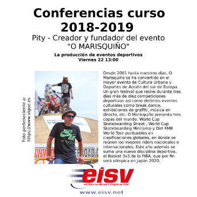 Conferencias EISV. La producción de eventos deportivos 'O Marisquiño'