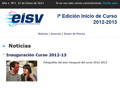 Ir a EISV Newsletter 01 - 31 de Enero de 2013