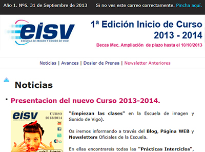 Ir a EISV Newsletter 06 24 de Septiembre de 2013