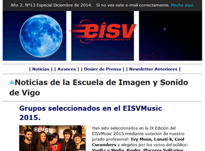 Ir a EISV Newsletter 13 - Especial Diciembre de 2014
