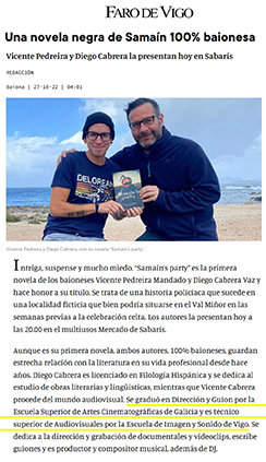 Una novela negra de Samaín de Vicente Pedreira y Diego Cabrera