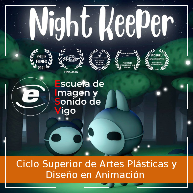 Ciclo Superior de Artes Plásticas y Diseño en Animación - Night Keeper por Cynthia Gónzalez y Daiana Tito